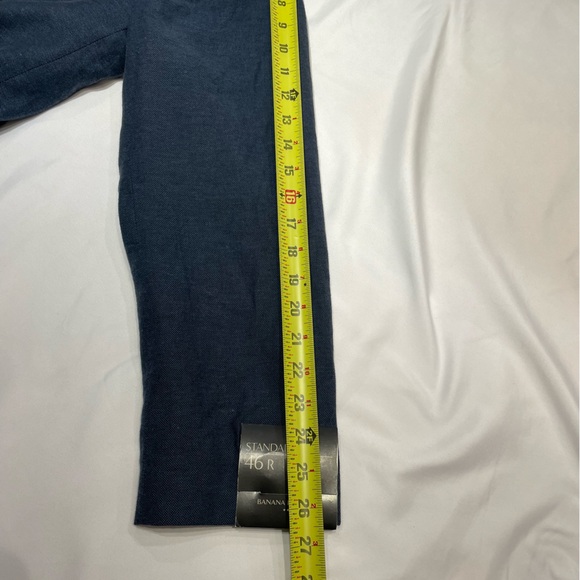 Banana Republic NWT Linen & Cotton Blend Standard Fit Men’s Blazer Size 46R - Picture 16 of 16